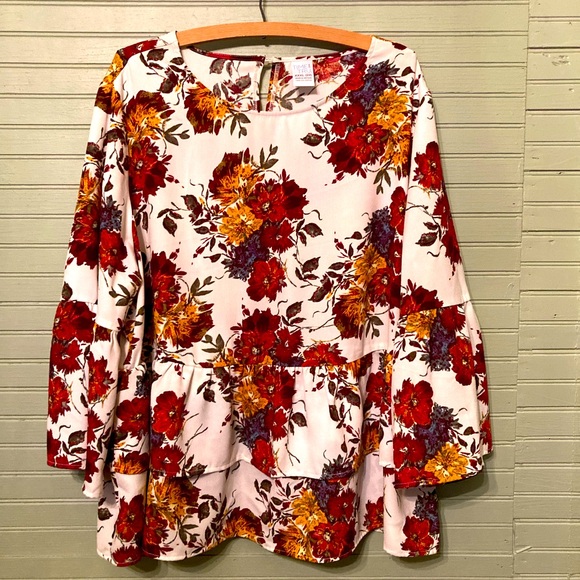 TIME AND TRU floral tier top SZ XXXL - Picture 1 of 9
